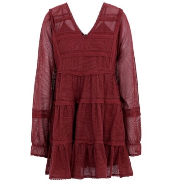 Free People Berlin Maroon Dress - Picture 6 of 6